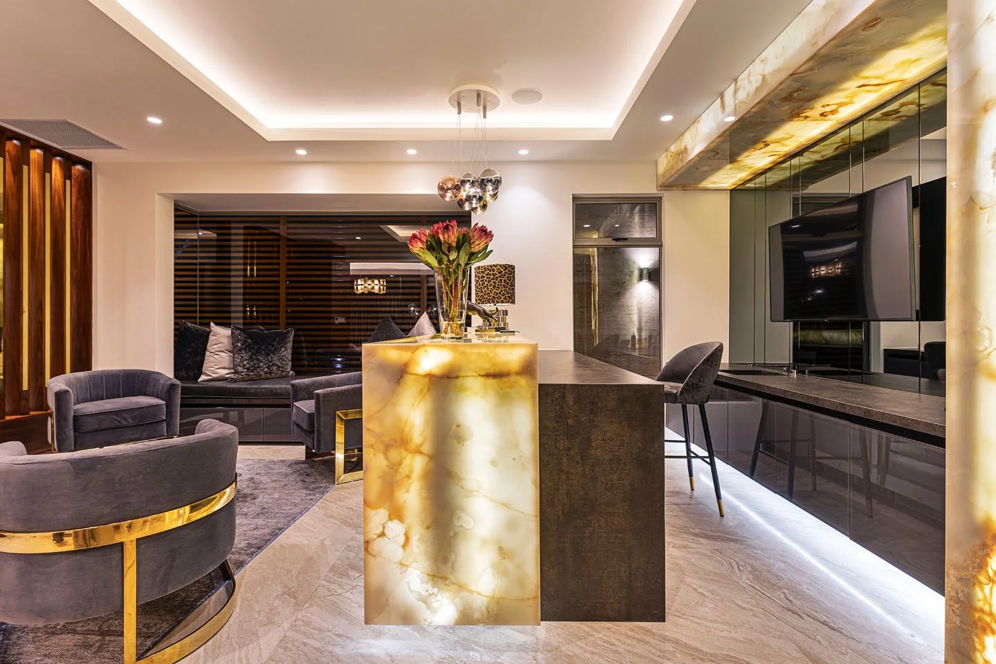 Marble countertops