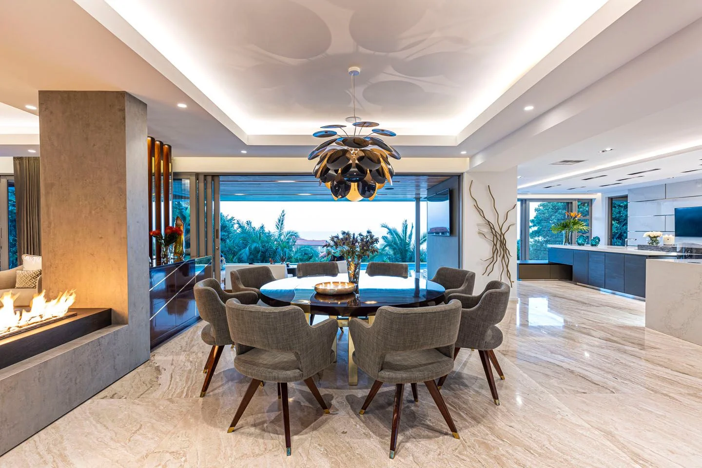 Marble flooring