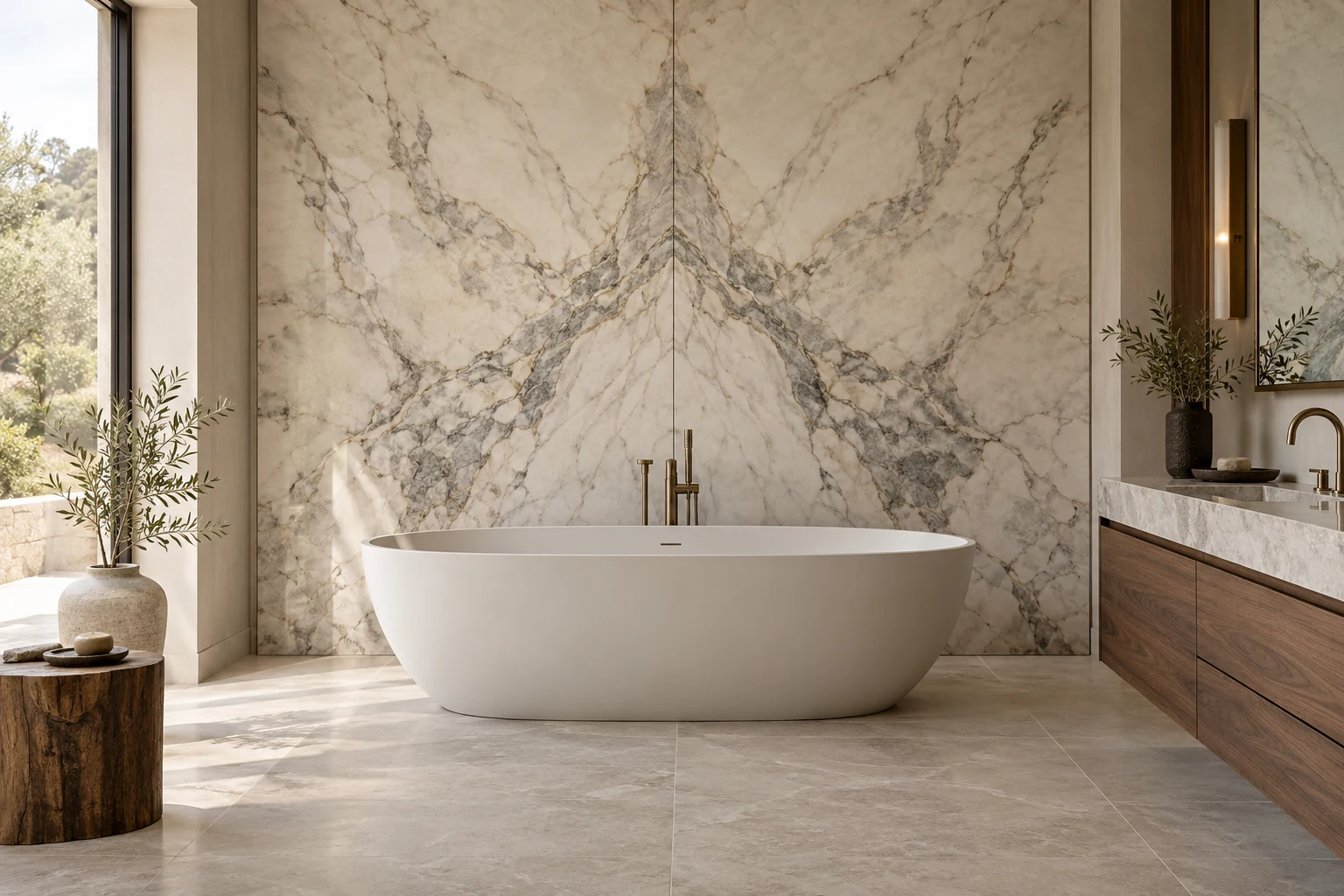 Natural stone interior