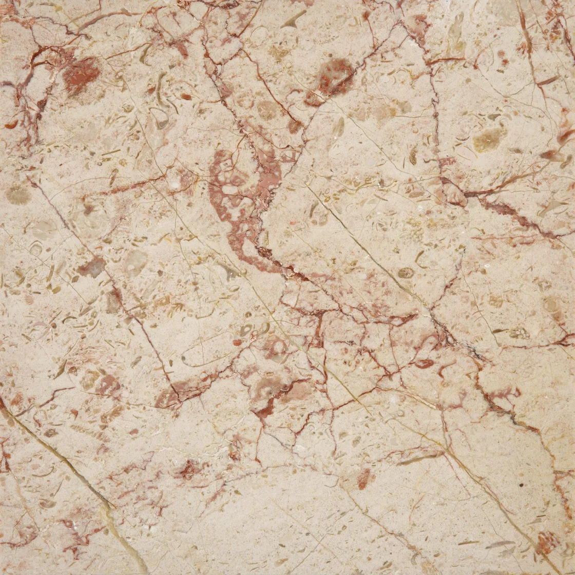 Kartal Rosalia | marble tile Kartal Rosalia marble tile — warm beige and pale cream tones, irregular burgundy veins and darker mineral traces