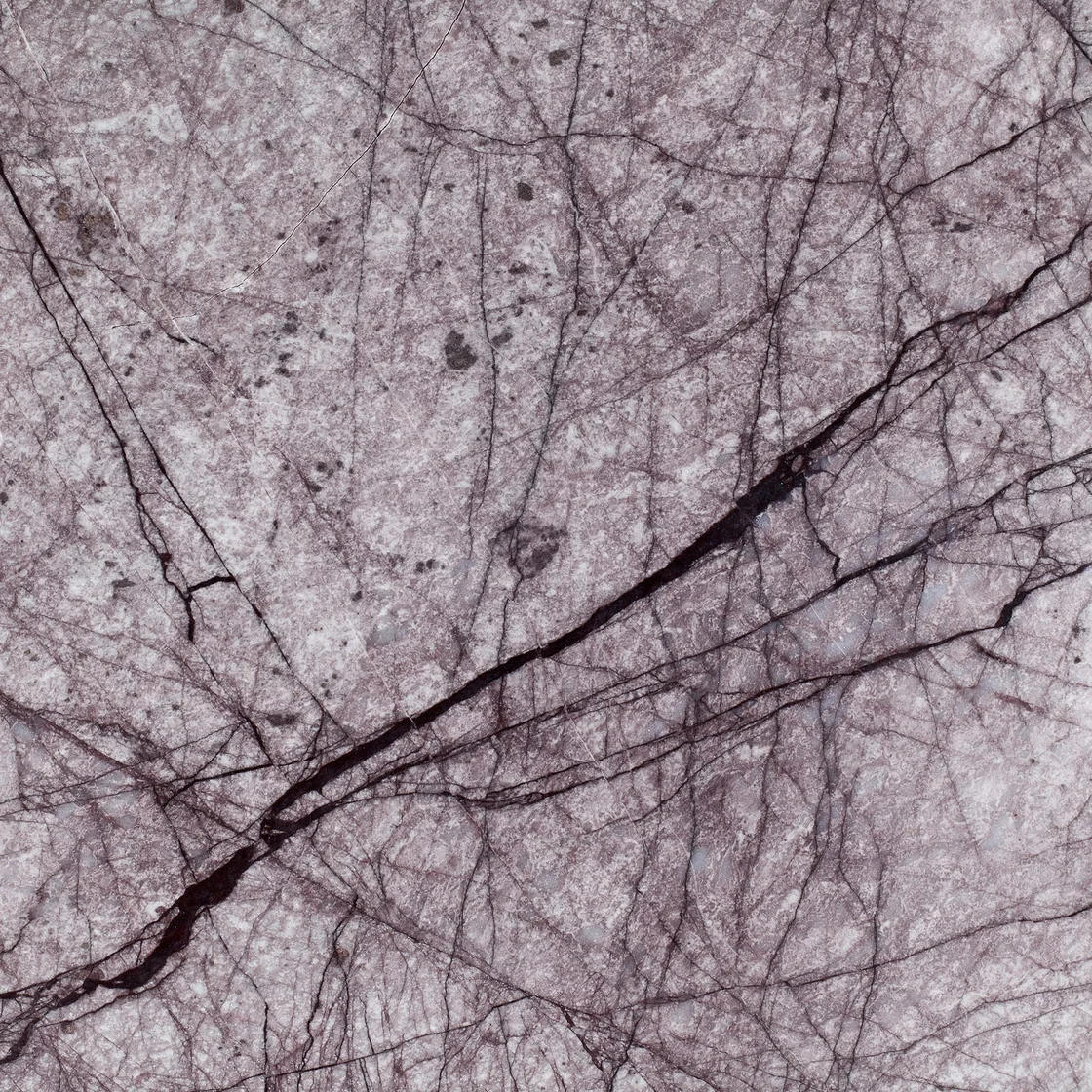 Milas Menekşe | marble tile Milas Menekşe marble tile — muted lilac and silver-grey tones, an intricate network of dark branching veins