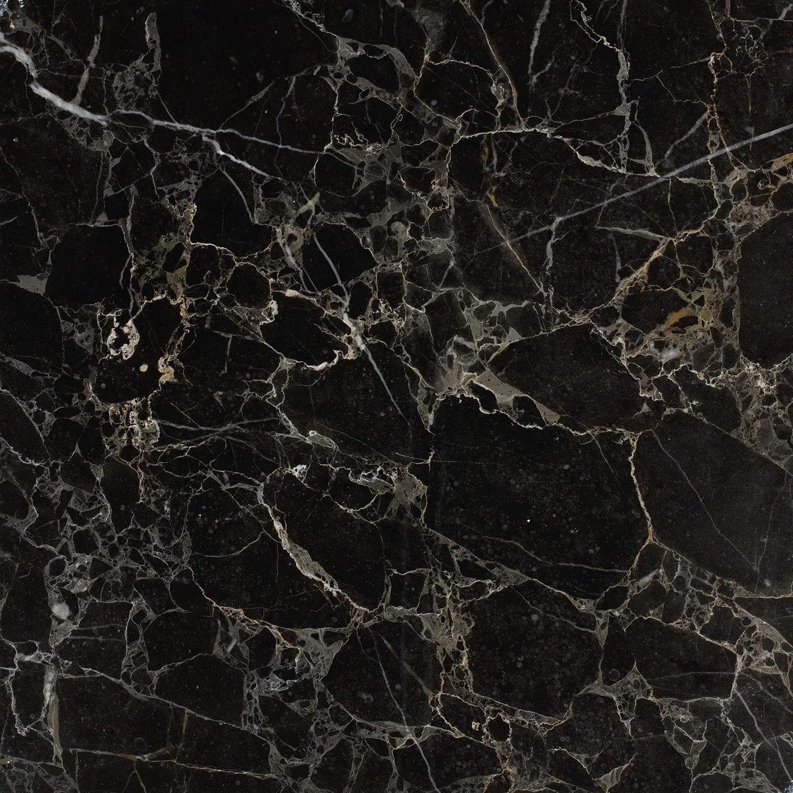 Portoro Antalya | marble tile Portoro Antalya marble tile — a near-black background, fine golden-brown lines crossing the surface