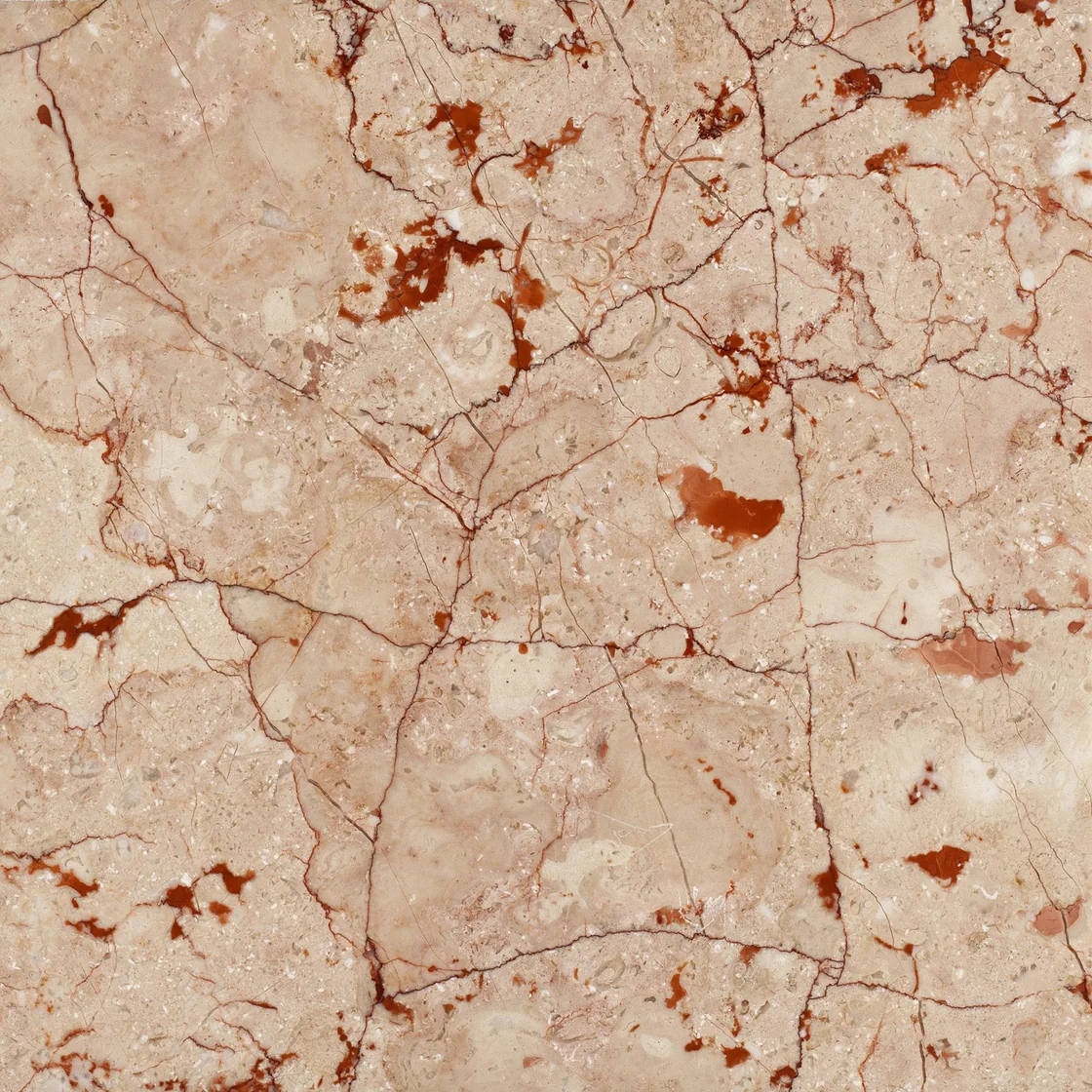 Rosalia Pink | marble tile Rosalia Pink marble tile — soft rose and pale cream tones, irregular burgundy veins and darker mineral traces