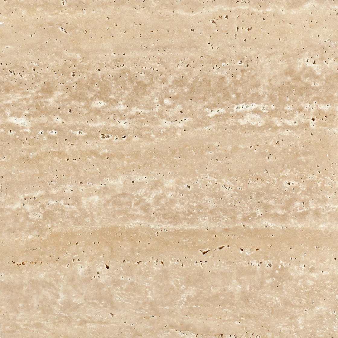 Beyaz Traverten | travertine tile Beyaz Traverten travertine tile — honey beige and amber tones, horizontal cream bands and fine dark pores
