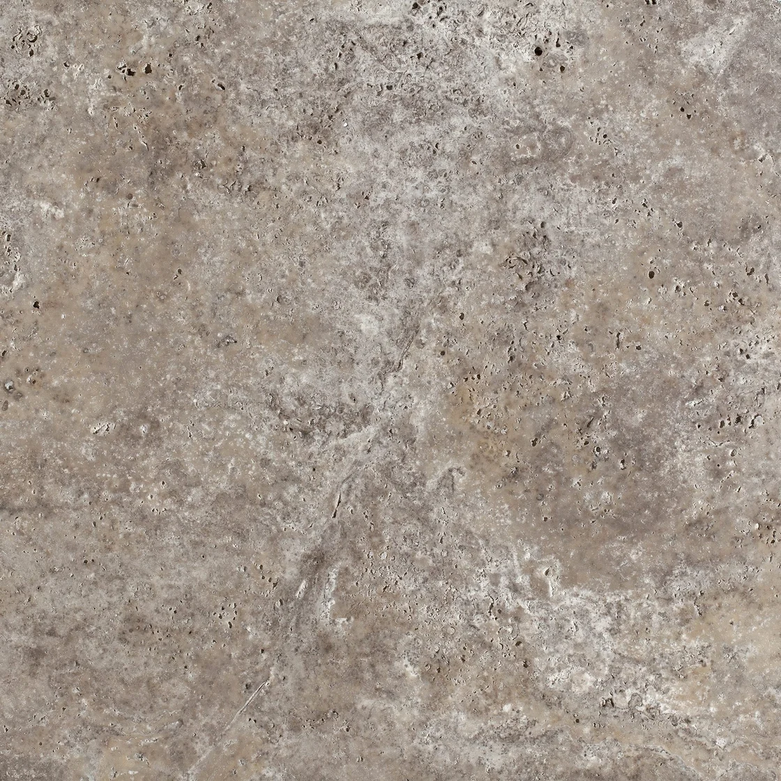 Demmer Silver Travertine (Cross Cut) | travertine tile Demmer Silver Travertine (Cross Cut) travertine tile — pale silver-grey and cream tones, cloud-like cross-cut areas and small tonal islands