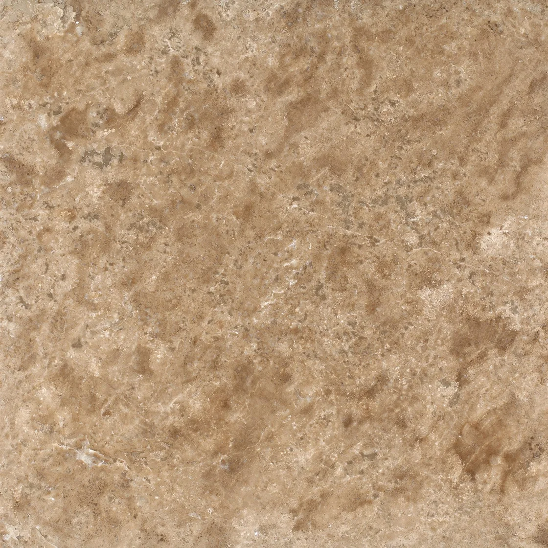 Light Walnut Travertine F/H | travertine tile Light Walnut Travertine F/H travertine tile — warm walnut-brown and cream tones, cloudy cream patches and gentle tonal movement