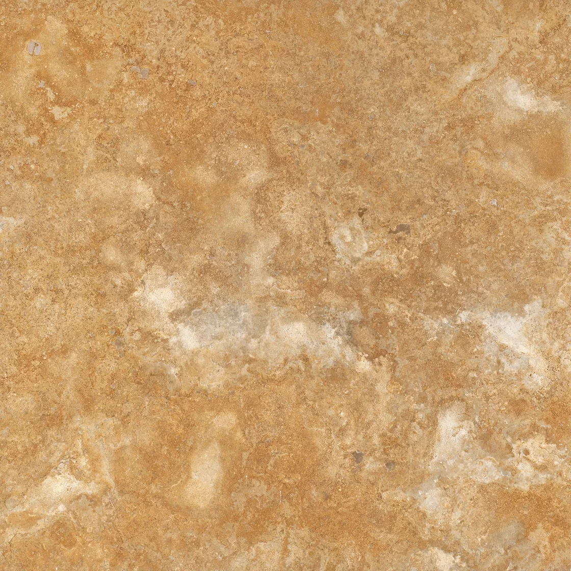 Yellow Travertine CC/FH | travertine tile Yellow Travertine CC/FH travertine tile — golden yellow and honey tones, cloud-like cross-cut areas and small tonal islands
